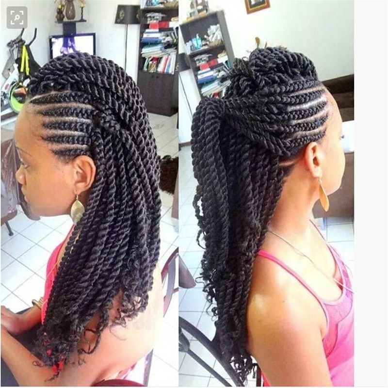 Cornrows Hair Extensions Gallery – Hair Extensions For Short Hair For Most Popular Cornrows Hairstyles With Extensions (View 7 of 15)