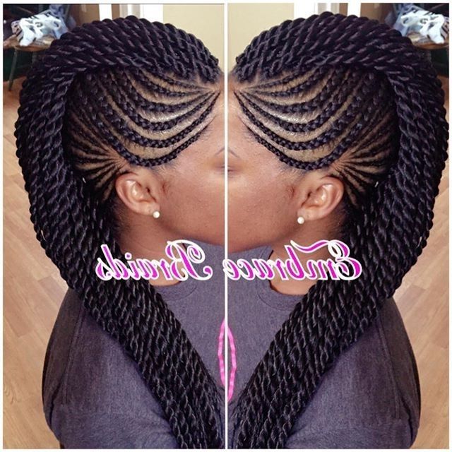Cornrows Mohawk – Google Search | Hairstyles | Pinterest | Cornrows With Most Recent Cornrows Mohawk Hairstyles (Photo 2 of 15)