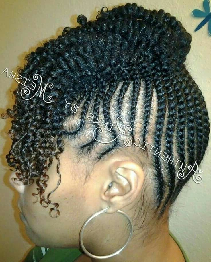 Cornrows Natural Hair | Hair | Pinterest | Cornrows Natural Hair Pertaining To Most Up To Date Natural Cornrow Hairstyles (Photo 1 of 15)