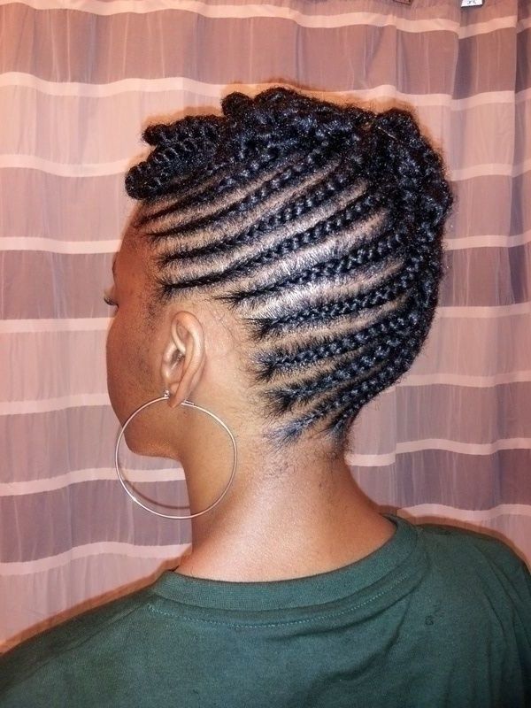 Cornrows On Short Hair | Cornrow & Twist Updo – Eklecticdesignz Within Most Popular Cornrow Hairstyles For Short Hair (View 12 of 15)