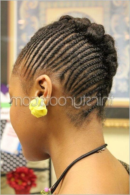 Cornrows Updo Bun | Pinterest | Natural Hair Braids, Cornrows And Pertaining To Current Cornrows Bun Hairstyles (Photo 14 of 15)