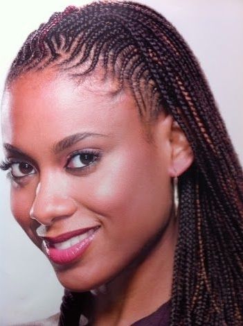 Cornrows With Extensions | African Hair Braiding | Pinterest Inside Newest Cornrows Hairstyles With Extensions (View 3 of 15)