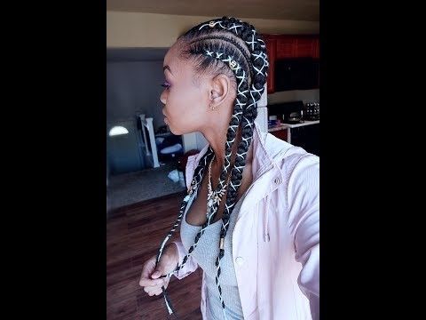 Corset Feed In Braids |ezbraid – Youtube Within Most Current Criss Crossed Braids With Feed In Cornrows (View 8 of 15)