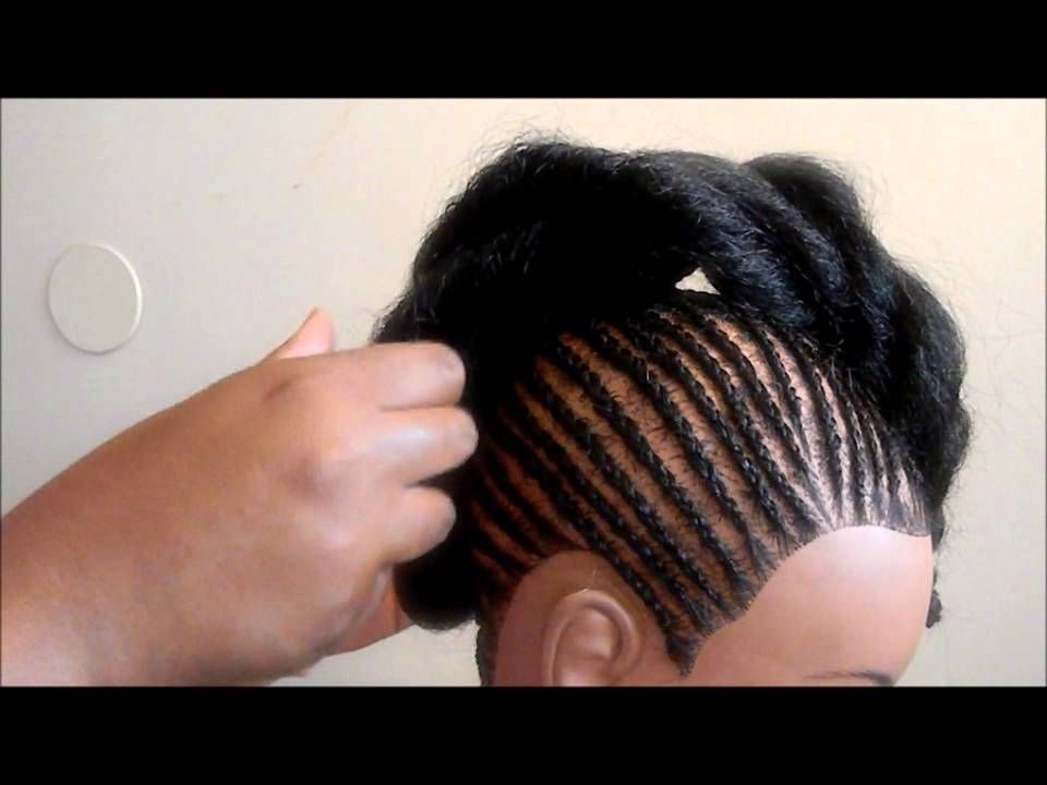 Creative Cornrow Styles W/ Trace: Creating A Braided "natural" Faux With Most Current Creative Cornrows Hairstyles (Photo 3 of 15)