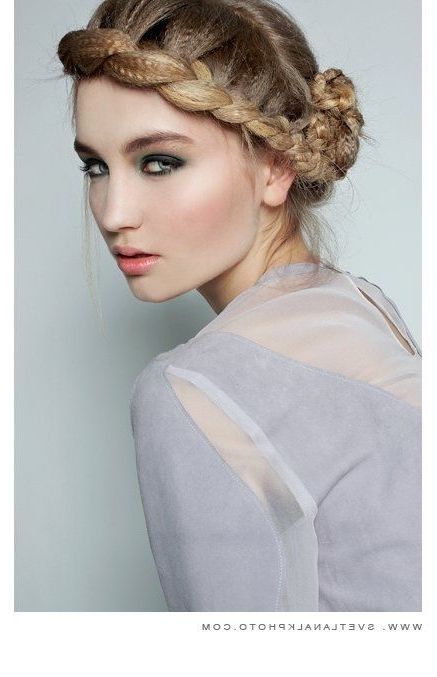 Crimp Detail In A Crown Braid. So Gorgeous And Soft. | Glitterati Within Most Popular Crimped Crown Braids (Photo 1 of 15)