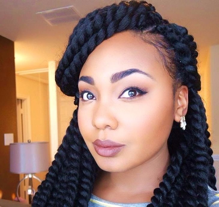 Crochet Braid Hairstyles – Upyourvlog Inside Most Up To Date Braided Hairstyles Cover Forehead (Photo 5 of 15)