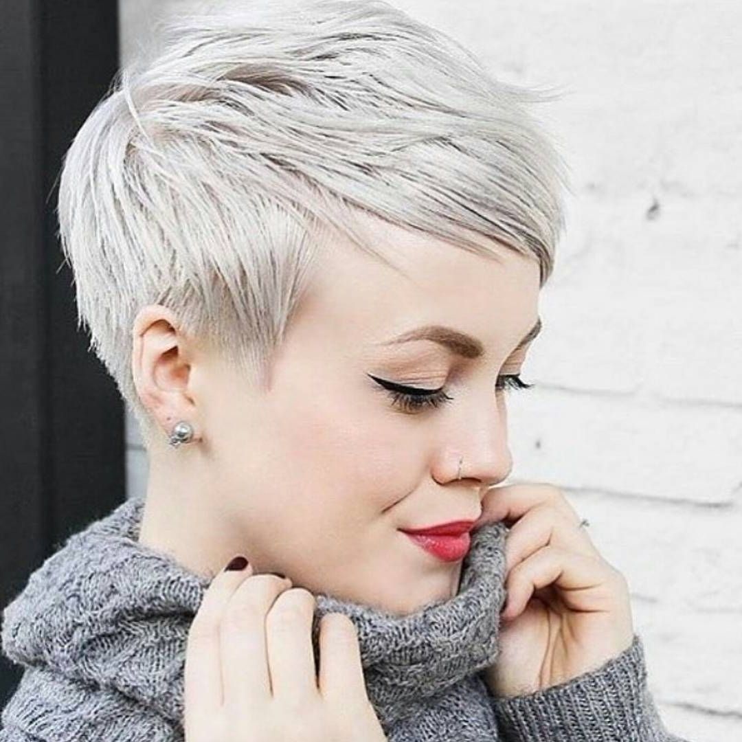 Cute Pixie Haircuts In Conjunction With Elegant Hair Model Within Latest Platinum Pixie Haircuts (Photo 5 of 15)