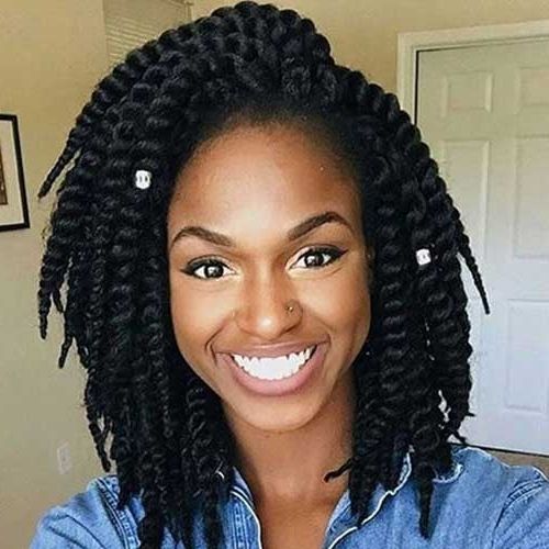 Dazzling Short Braided Hairstyles For Black Women – Eye Catching With Most Recent Braided Hairstyles For Black Girl (Photo 15 of 15)