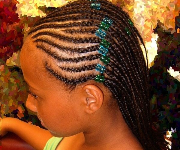 Decorative Cornrows Hairstyle | Medium Hair Styles Ideas – 44446 Within Most Recently Cornrows Hairstyles Without Extensions (Photo 10 of 15)