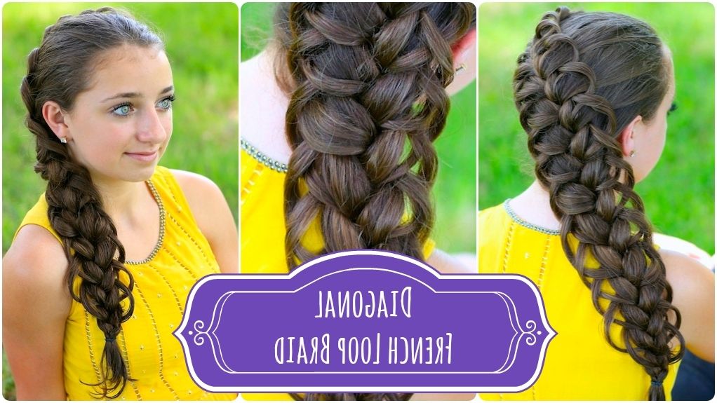 Featured Photo of The Best Diagonal French Braid Hairstyles