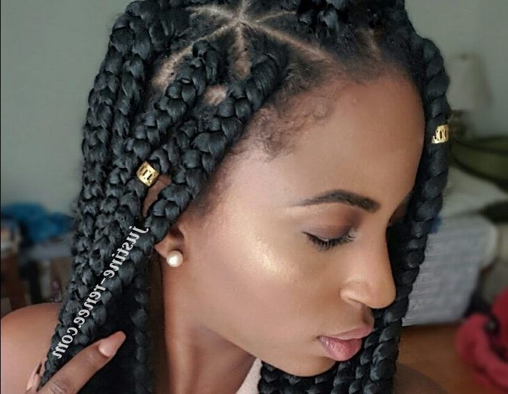 Diy Box Braids Rubberband Method Lovely Image Result For Jumbo Box Pertaining To Best And Newest Braid Hairstyles With Rubber Bands (View 13 of 15)