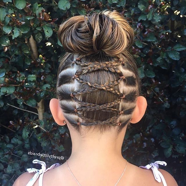 ? Upside Down Braid Into A Messy Bun. ? | Toddler Girl Inside Most Up To Date Upside Down Braids Into Messy Bun (Photo 4 of 15)