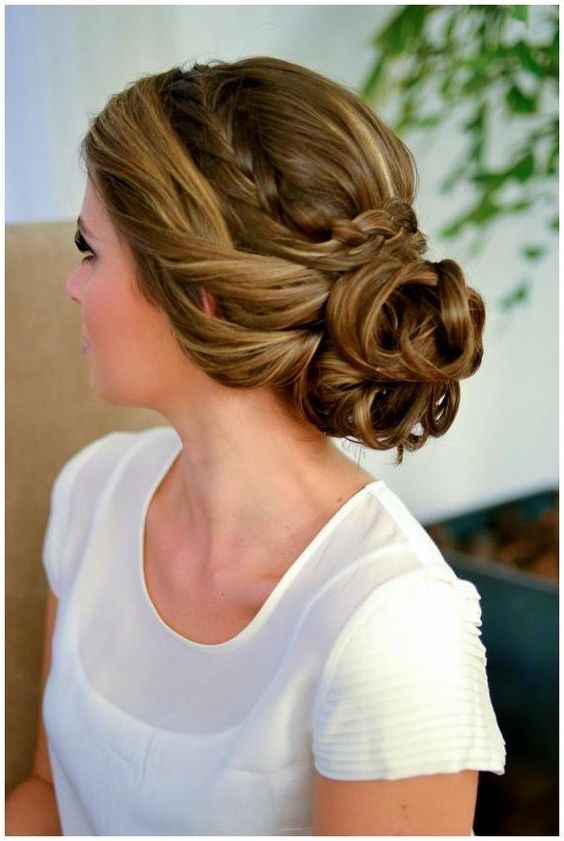 Easy Braided Bun Up Do Hairstyles With Most Popular Braid And Bun Hairstyles (Photo 1 of 15)