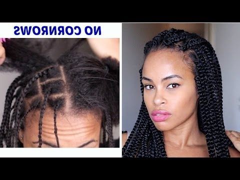Easy Crochet Box Braids ~ No Cornrows! Versatile Styles! Natural H With Best And Newest Cornrows Hairstyles With No Edges (Photo 5 of 15)
