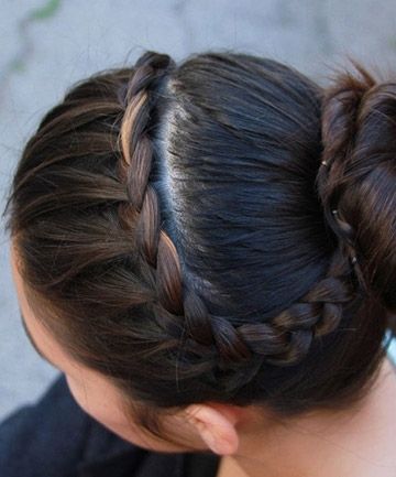 Easy French Braid Bun , 25 Pretty French Braid Hairstyles To Diy Pertaining To Current French Braid Hairstyles (View 12 of 15)