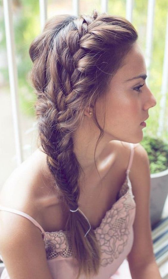 Easy Wavy Braid / Plaits Hairstyles Overnight With Most Popular Braided Hairstyles On The Side (Photo 9 of 15)