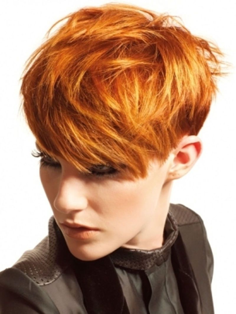 Estilo Y Color Para Pelo Corto | Hair! | Pinterest | Funky For Most Current Ravishing Red Pixie Haircuts (Photo 14 of 15)