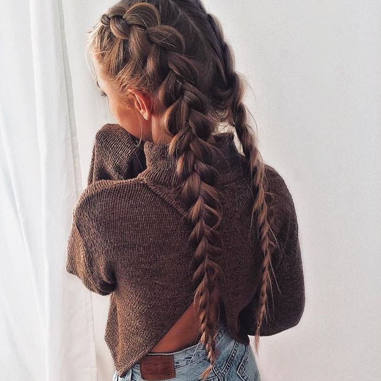 Fabulous Looks | Hair | Pinterest | French Braid, Hair Style And Makeup In 2018 Double Loose French Braids (Photo 1 of 15)