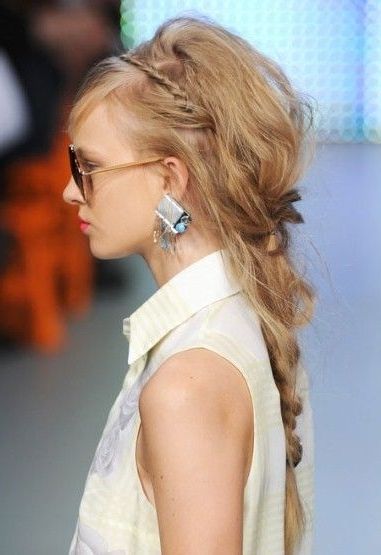 Fashion | Hairstyle | Pinterest | Plaits, Fishtail Braids And Fishtail Inside 2018 Artistically Undone Braid Hairstyles (View 8 of 15)