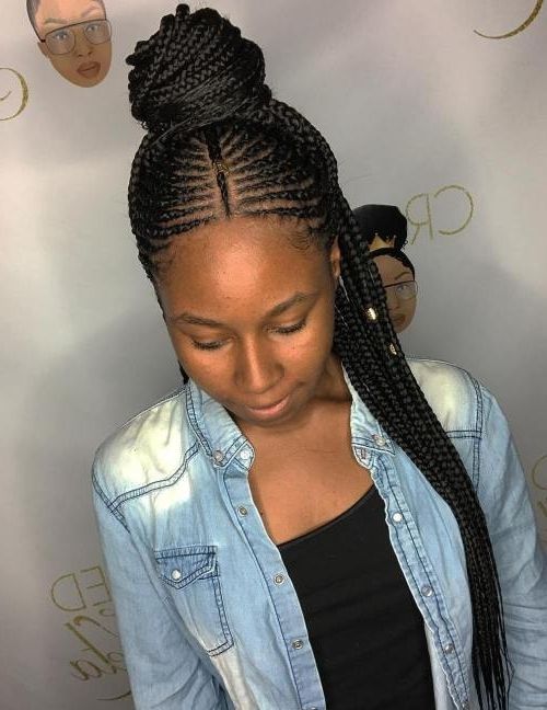 Fashiontrends – 5 Amazing Fulani Braids For Women Of All Ages In Most Recently Youthful Fulani Crown With Horizontal Braids (Photo 6 of 15)