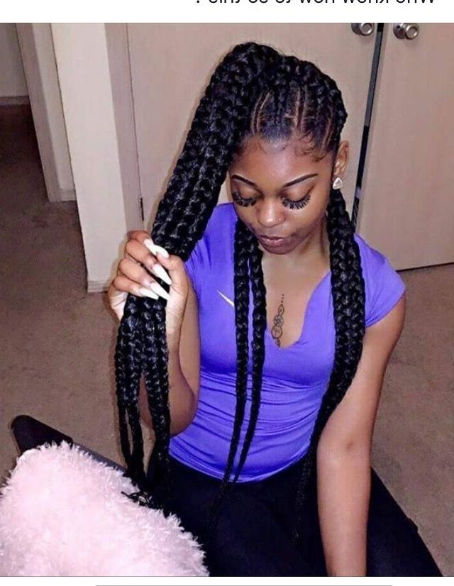 Feed In Braids | H A I R | Pinterest | Protective Styles, Black In Recent Feed In Braids Hairstyles (Photo 15 of 15)