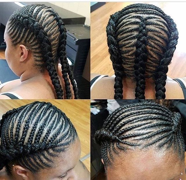 Feed In Cornrowsmorgan?? Follow @naturallythedopesthair_ever Regarding Most Current Cornrows Hairstyles For School (Photo 6 of 15)