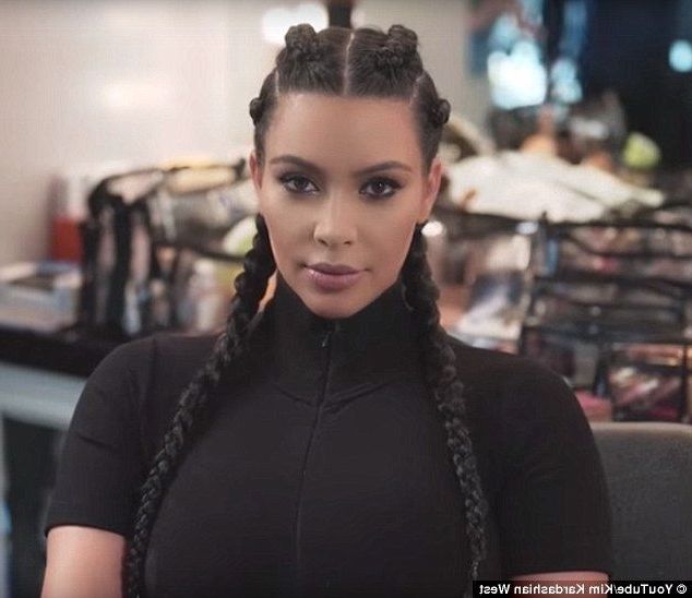 Femail Writer Tries Kim Kardashian's 'boxer Braids' On For Size In Most Recently Two Cornrow Boxer Braids (View 7 of 15)