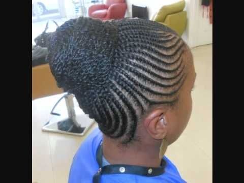 Flat Twist Bun – Youtube Intended For Most Recently Cornrows With High Twisted Bun (View 8 of 15)
