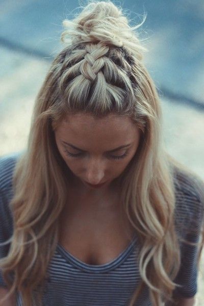 French Braid Top Knot – Step Up Your Braid Game With The Best French Throughout Most Recent Pinned Up French Plaits Hairstyles (View 12 of 15)