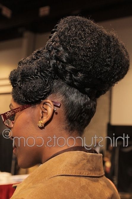 French Braided Bun Hairstyle With Latest Black Braided Bun Hairstyles (Photo 9 of 15)