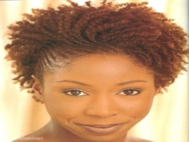 Fresh Braided Hairstyles For Short Natural African American Hair Throughout Recent Braided Hairstyles On Short Natural Hair (Photo 9 of 15)