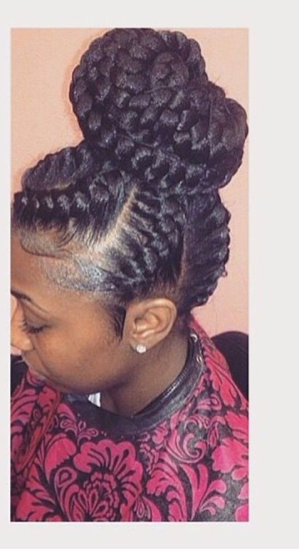 Ghana Braids Ghana Braids With Updo Straight Up Braids Braids Black Intended For Latest Braided Updo Hairstyles With Weave (View 15 of 15)