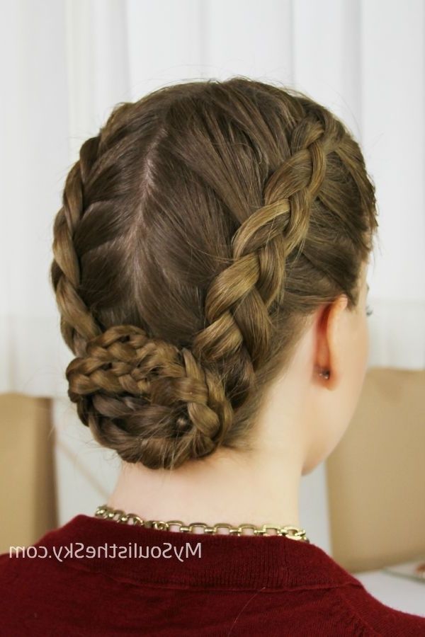 Hair And Makeup Tips And Tricks – Expressions The Dance Gallery Inside Most Popular French Braids Into Bun (Photo 12 of 15)