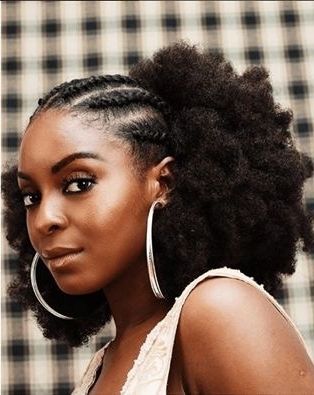 Hair: More Black Natural Hairstyles For Ink! (see Picture Examples Pertaining To Latest Cornrows Hairstyles With Afro (View 6 of 15)