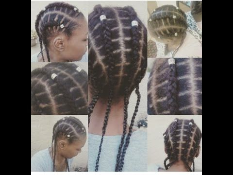Hair||elastic Cornrows – Youtube Inside Most Up To Date Elastic Cornrows Hairstyles (Photo 12 of 15)