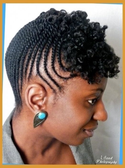 Hairstyles For African American Women With Short Natural Hair Throughout Latest Braided Hairstyles For Short Natural Hair (View 6 of 15)