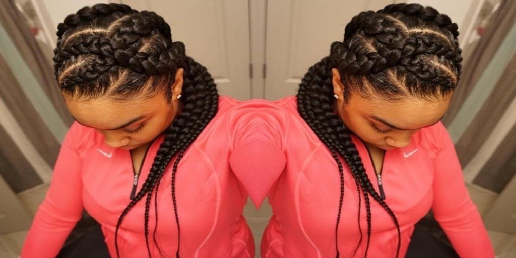 Hairstyles For Black Women With Criss Cross Goddess Braids | Latest With Current Criss Cross Goddess Braids Hairstyles (View 5 of 15)