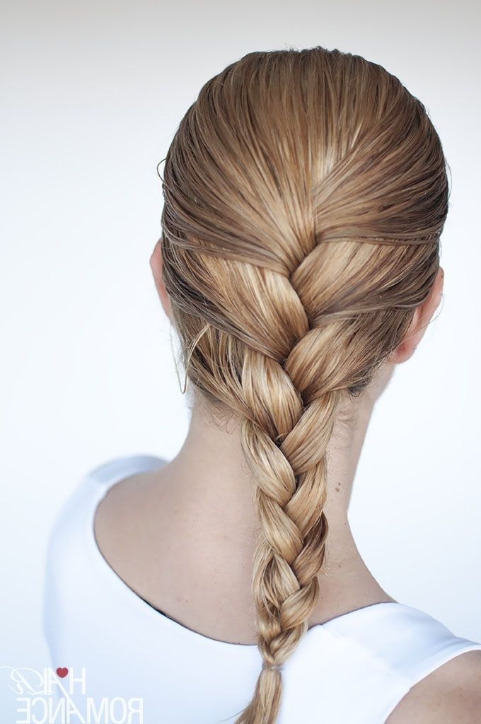Hairstyles For Wet Hair: 3 Simple Braid Tutorials You Can Wear In With Newest Simple French Braids For Long Hair (Photo 1 of 15)