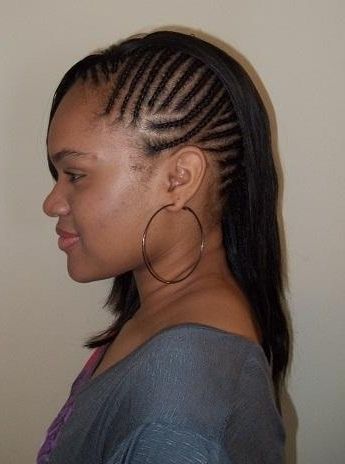 Half Cornrows With Sew In · Sewin Weave And Hair Braiding · Online Intended For Latest Cornrows And Sew Hairstyles (Photo 5 of 15)
