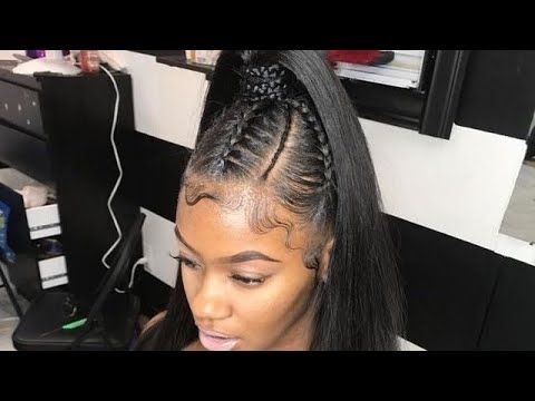 Half Up Half Down Sew In. – Youtube Pertaining To Current Cornrows And Sew Hairstyles (Photo 14 of 15)