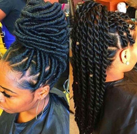 Here's How You Can Install Super Long Goddess Faux Locs On Any Hair Inside Latest Classic Fulani Braids With Loose Cascading Plaits (View 13 of 15)