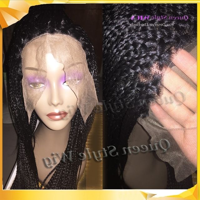 Hot Sale African Women Braid Hairstyle Lace Front Wig, Synthetic With Current Wigs Braided Hairstyles (Photo 1 of 15)