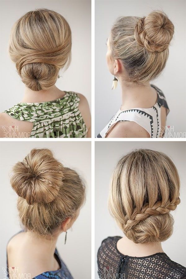 How Many Ways Can You Style A Donut Bun | Hair | Pinterest | Donut Throughout Current Donut Bun Hairstyles With Braid Around (View 12 of 15)