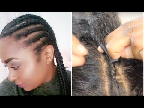 How To Cornrow Your Own Hair Tutorial (beginner Friendly) | Chanelli With Regard To Most Current Cornrows Hairstyles With Own Hair (Photo 9 of 15)