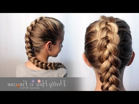 How To Dutch Braid Hair Tutorial!! ??? – Youtube With Most Popular Dutch Braid Hairstyles (Photo 1 of 15)