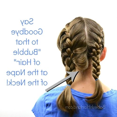 How To Get A Tight French Braid – Babes In Hairland Pertaining To Most Popular Pinned Up French Plaits Hairstyles (View 15 of 15)