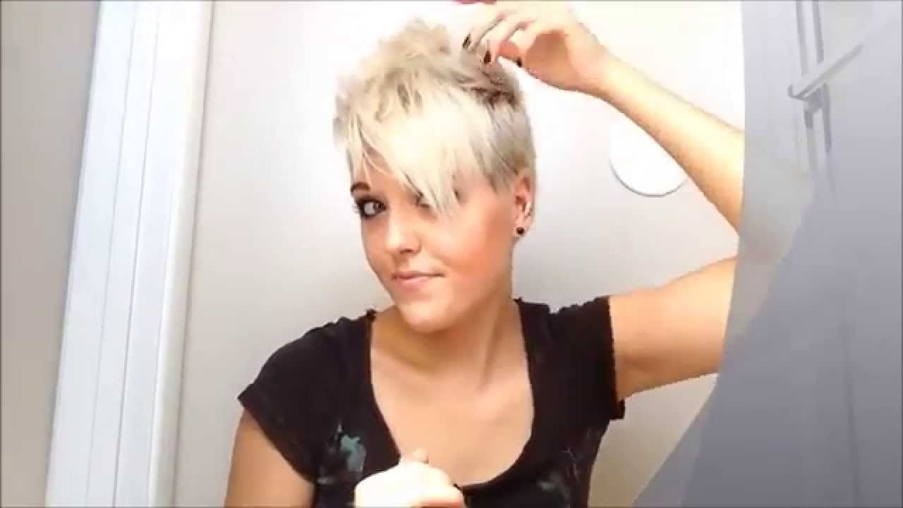 How To Style Really Short Pixie Hair – Youtube For Most Popular Rocker Pixie Haircuts (Photo 7 of 15)