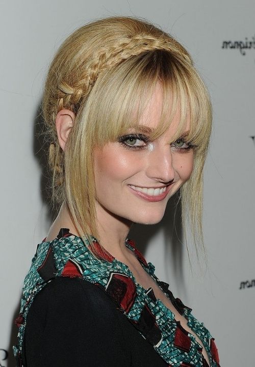 Images Of Braid Hairstyles With Bangs – #spacehero Throughout Most Popular Braided Hairstyles With Bangs (View 14 of 15)