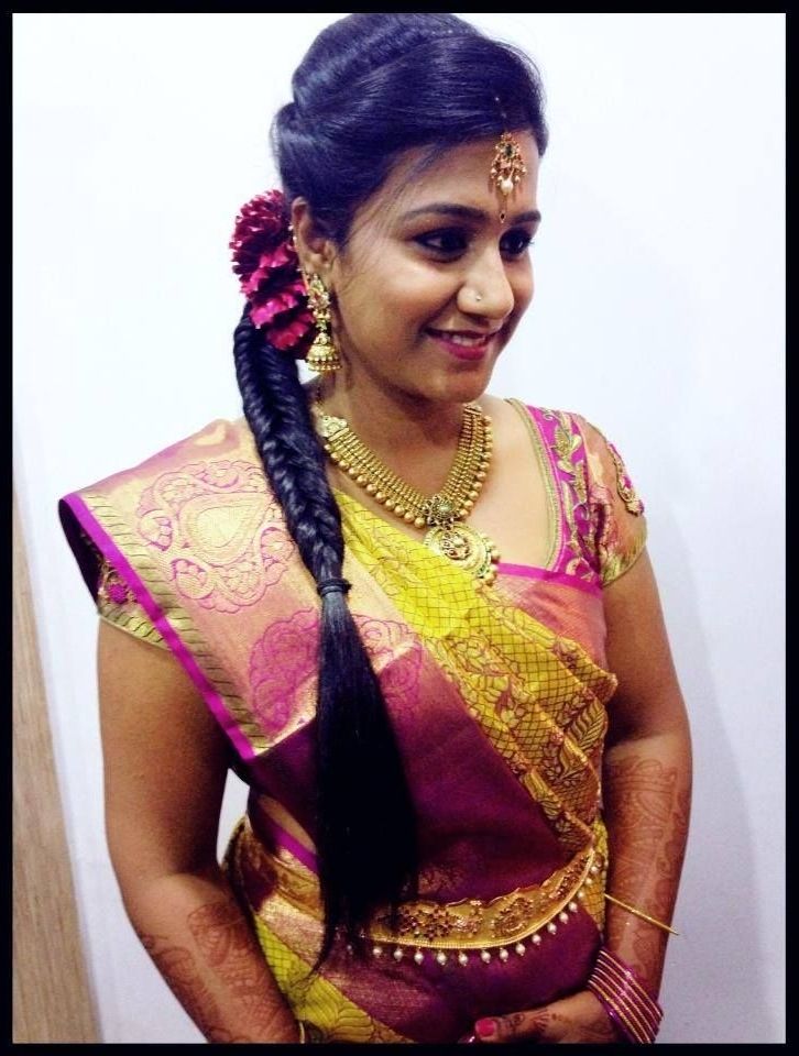 Indian Bride's Reception Hairstyle Createdswank Studio (View 2 of 15)
