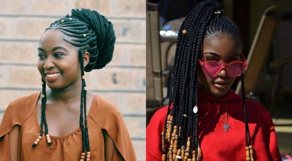 Inspirations : 12 Coiffures De Fulani Braids À Tester | Lova In 2018 Classic Fulani Braids With Loose Cascading Plaits (Photo 11 of 15)